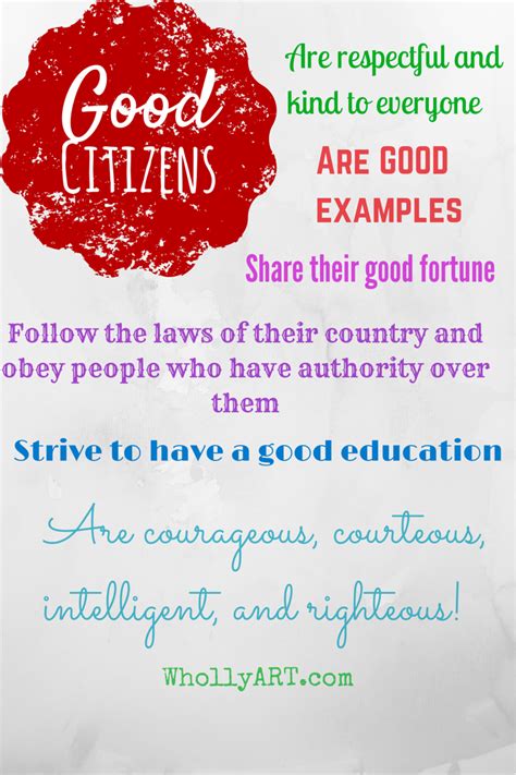 20 ways you can be a good citizen now!