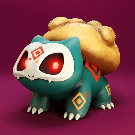 Bulbasaur - Dia de Muertos - Finished Projects - Blender Artists Community