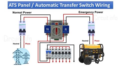 on vidio ATS Connection For Multi-Story Residential Building | Single Phase ATS Wiring Diagram ...