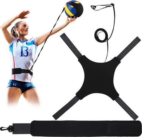 Volleyball Training Equipment Aid, Soccer Solo Practice Trainer for Serving, Arm Swings, Setting ...