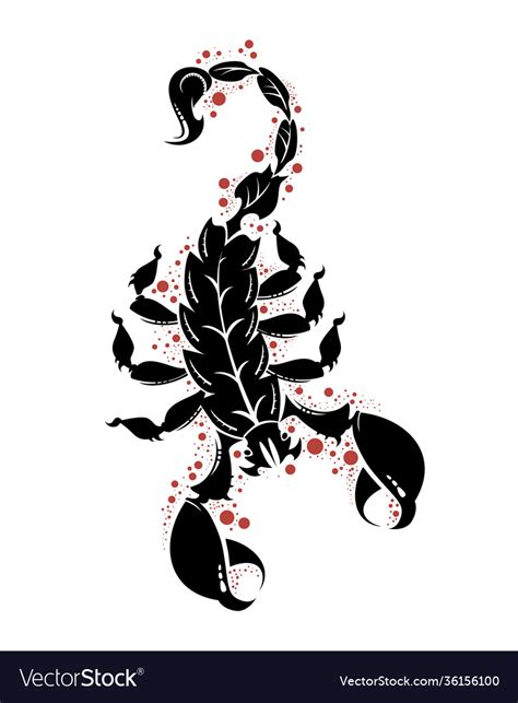 Scorpion tattoo Royalty Free Vector Image - VectorStock