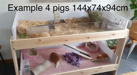 Large Indoor Guinea Pig Cage / Enclosure Two Storey With Ramp - Etsy UK