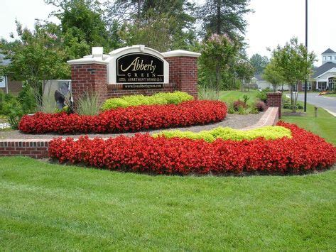 Image result for town entrance landscaping | Commercial landscaping, Landscaping entrance, Front ...