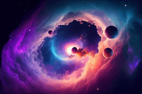 Premium Vector | Beautiful cosmic Outer Space background Wallpaper ...