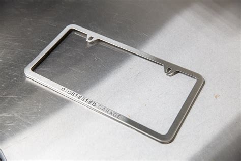 Stainless Steel License Plate Frame - Obsessed Garage