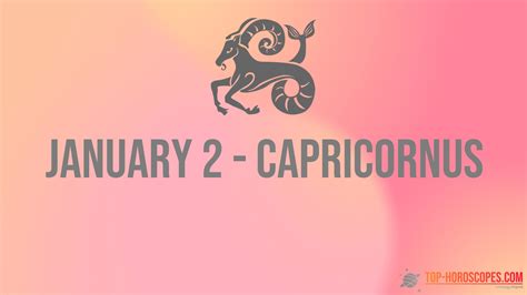 January 2 Zodiac Sign Capricornus - Intuitive