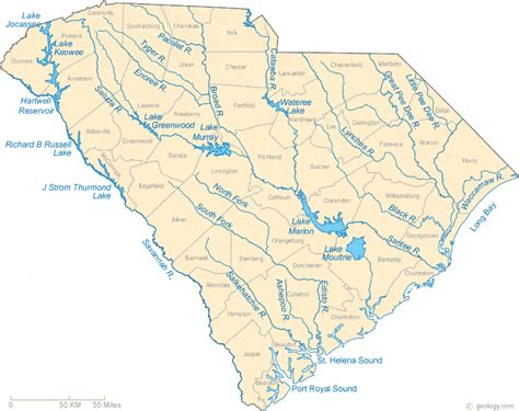 Map of South Carolina