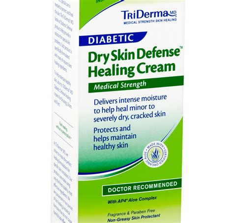 Triderma Diabetic Dry Skin Defense Healing Cream 4 oz jar : soothing ...