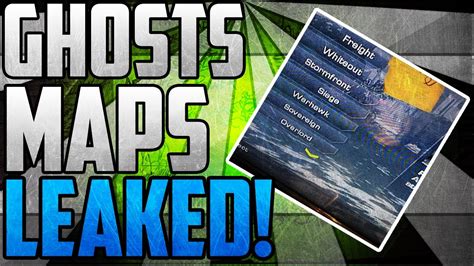 COD Ghosts: Maps Leaked! COD Ghosts Maps - YouTube