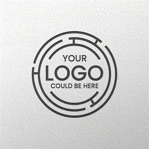 Engraved Black Logo Mockup - Free Download PSD Template | IMGPANDA - A ...