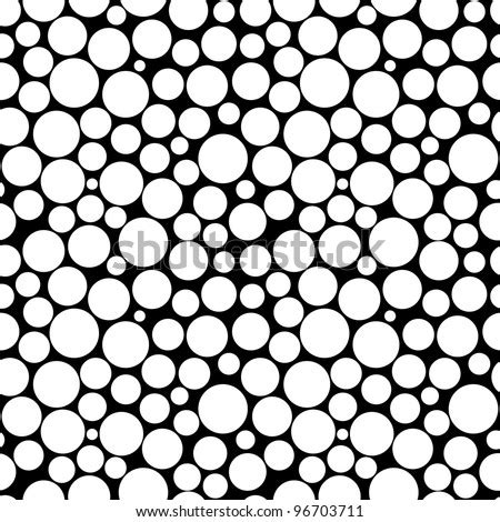 Black White Bubble Background Illustration Design Stock Vector (Royalty ...