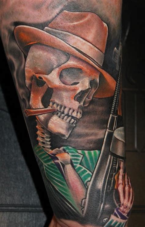 Skull Gangster by Tony Adamson: TattooNOW