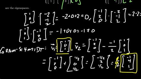 Orthogonal Diagonalization of a Symmetric Matrix - YouTube