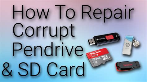 How to Repair Corrupted Memory card and PenDrive - YouTube