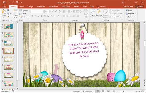 Animated Easter PowerPoint Template