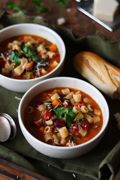 Italian Minestrone Soup | Soulful And Healthy | Minestrone soup, Healthy dinner for one, Healthy ...