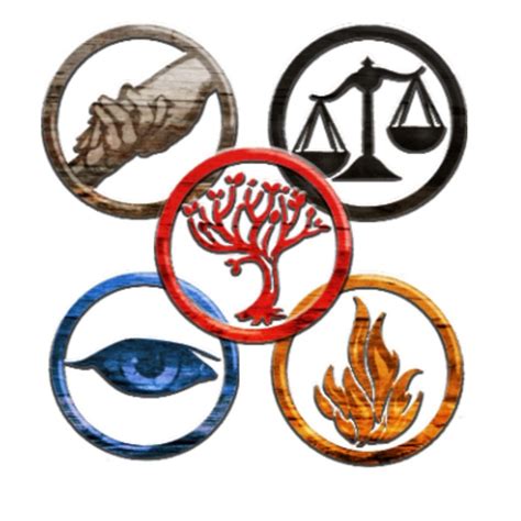 İllustration of Divergent Faction Symbols free image download