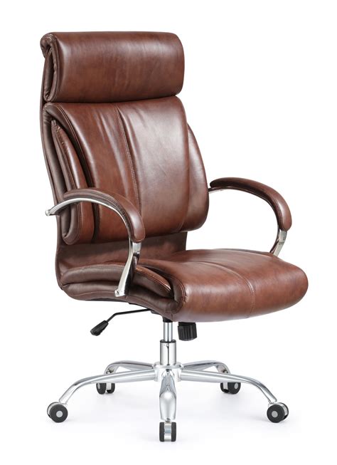 Ergonomic style and Vintage High Back leather office chair brown leather chair - Orlando Office ...