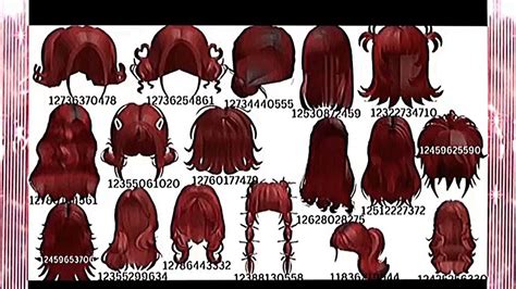 SouyinJeans-Brookhaven Id Codes (Hair) in 2023 | Red hair roblox, Black hair roblox, Red curly hair
