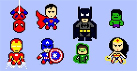 Pixel Art Super Heroes | Pixel Art Maker