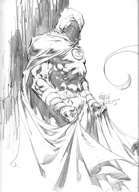 Moon Knight Sketch, in Robert Reilly's Other Comic Book Pages, Sketches and Commissions Comic ...