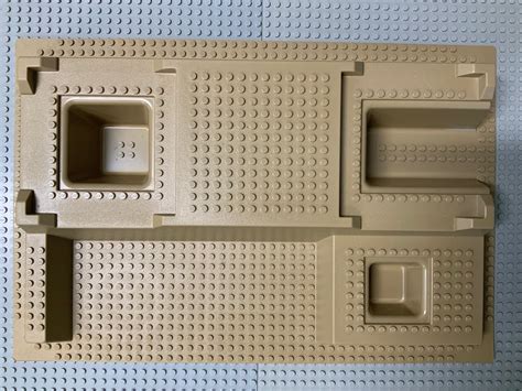 32x48 Raised Lego (R) Baseplate w/ Level Front 51542 Dark Tan | Atlanta ...