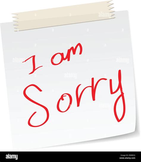 I am sorry Cut Out Stock Images & Pictures - Alamy