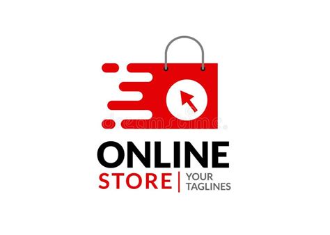 Online Shopping or E-commerce Logo Vector Stock Vector - Illustration ...