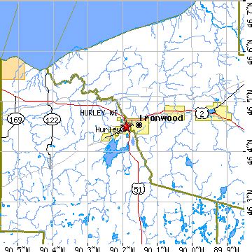 Hurley, Wisconsin (WI) ~ population data, races, housing & economy