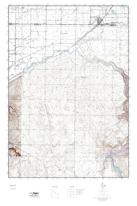 MyTopo Rigby SE, Idaho USGS Quad Topo Map