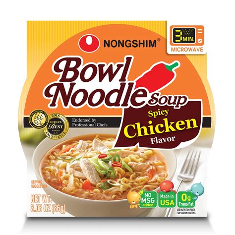 NongShim Bowl Noodle Soup Spicy Chicken Flavor 3.03 oz