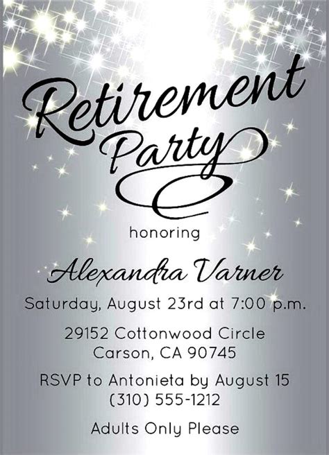 Retirement Party Invitation Card Full Hd Wallpaper - Retirement ...