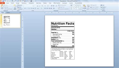 Nutrition Facts Label Template Excel For Your Needs