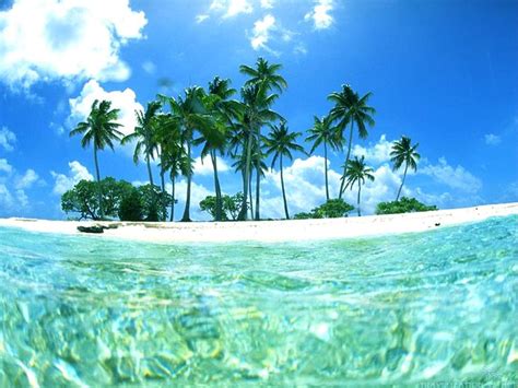 Tropical Beach Backgrounds - Wallpaper Cave | Beach wallpaper, Island ...