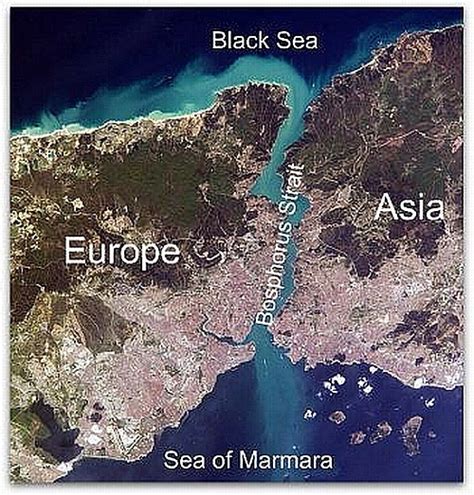 istanbul-bosphorus-satellite-map bosforo – Venice: I am not making this up