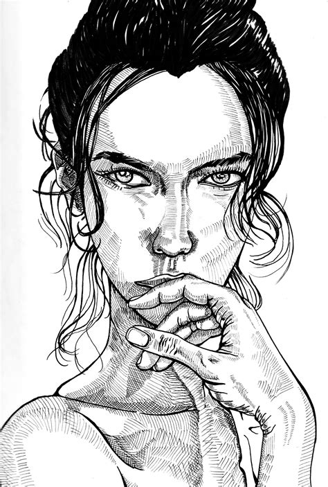 Portrait Ink Sketches :: Behance