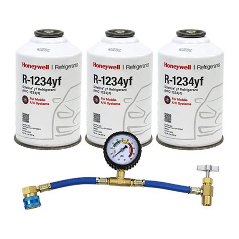 HONEYWELL SOLSTICE YF Refrigerant 1234YF 3 - 8oz can w/hose - Ability Refrigerants