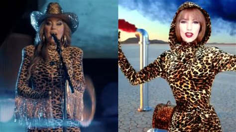 Shania Twain's leopard print full body suit