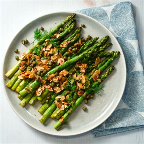 Pan Grilled Asparagus with Almonds and Capers | How to cook asparagus on the stove | Ottolenghi ...