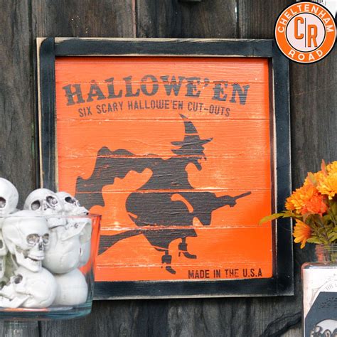 Vintage Halloween Sign Tutorial and Printable | Halloween signs ...