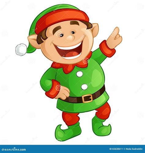 Happy elf clipart