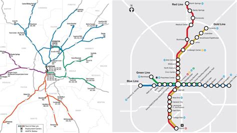 Map: Atlanta transit options to get you through city without I-85 ...