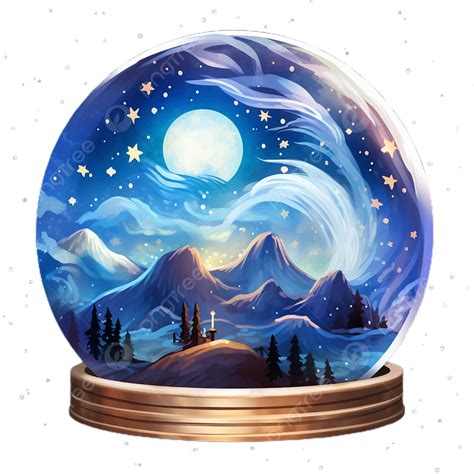 Starry Night Sky Globe, Merry Christmas, Transparent PNG Transparent ...