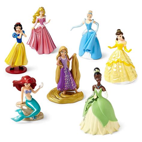 Disney Princess 7-pc. Figure Set- Ariel, Rapunzel, Belle, Cinderella, Snow White, Tiana ...