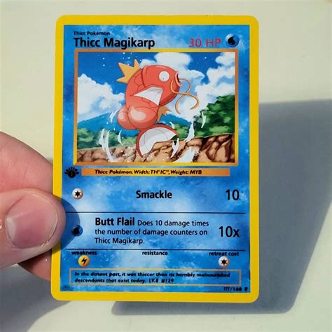 Thicc Pokemon Card Set - Pokemon Fix with a Hilarious Twist