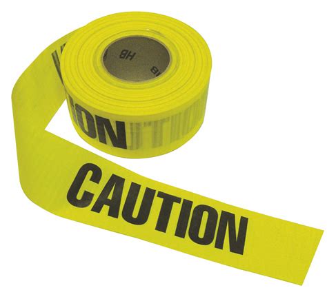 Yellow, 3 in Roll Wd, Barricade Tape - 8XYZ2|BTR-05-5 - Grainger