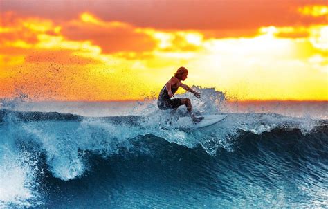 Surf At Sunset Wallpapers - Wallpaper Cave