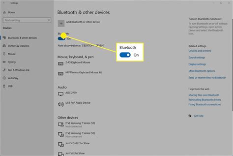 How To Turn On Bluetooth On Windows 10 Youtube