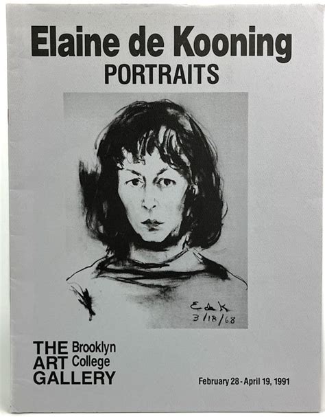 Elaine de Kooning : portraits : the Art Gallery Brooklyn College ...