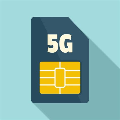 Premium Vector | 5g phone card icon flat illustration of 5g phone card vector icon for web design